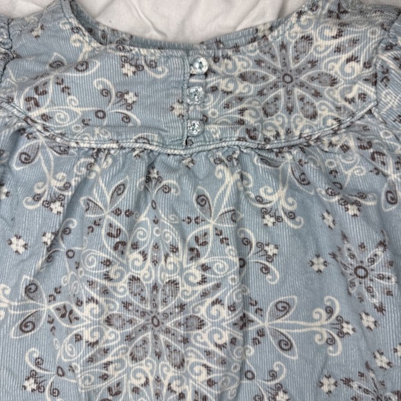 💙 BabyGap Blue Paisley Corduroy Dress | Cottage Core 3T - Picture 2 of 9